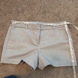 Loft black and white shorts